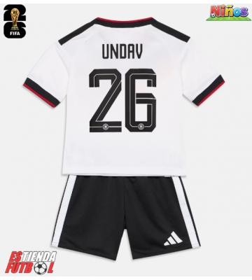 Alemania Deniz Undav #26 Primera Equipación Niños Mundial 2026 Manga Corta (+ Pantalones cortos)